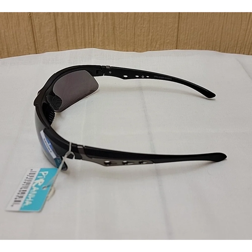 Piranha Mens Sport 1 Wrap Sunglasses Style # 60058 Black